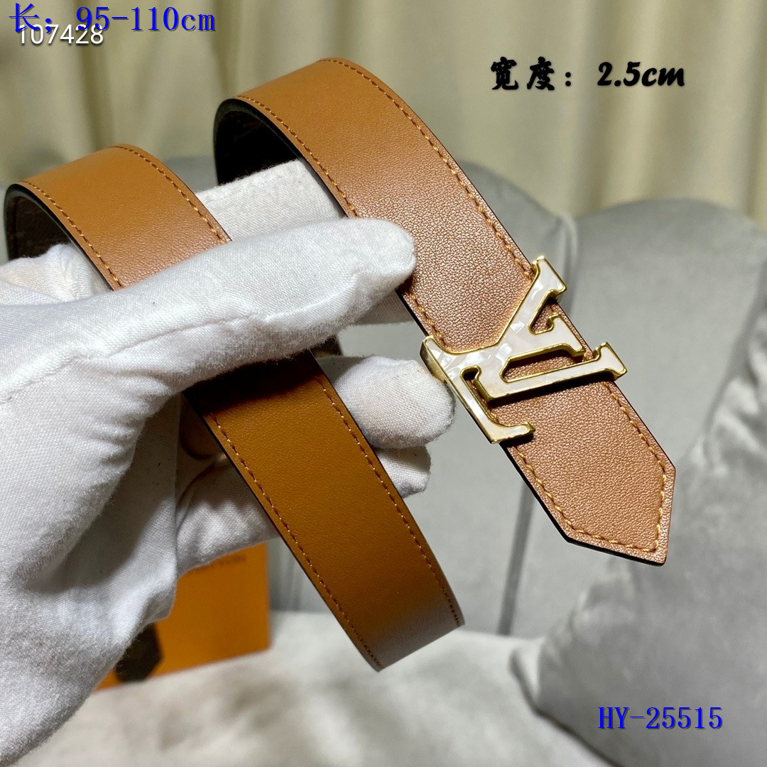 LV Belts 2.5 cm Width 014